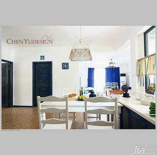 陈禹地中海风格公寓经济型140平米以上厨房橱柜设计图纸