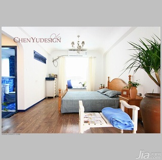 陈禹地中海风格公寓经济型140平米以上卧室床图片