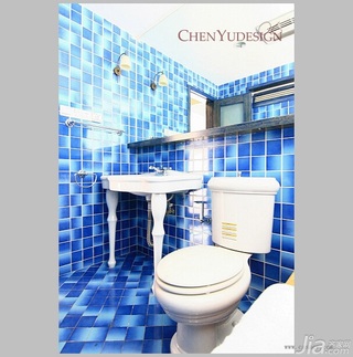陈禹地中海风格公寓经济型140平米以上卫生间洗手台效果图