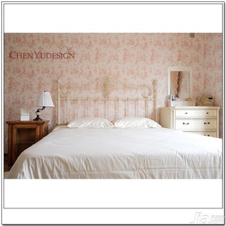 陈禹田园风格复式经济型120平米卧室床图片