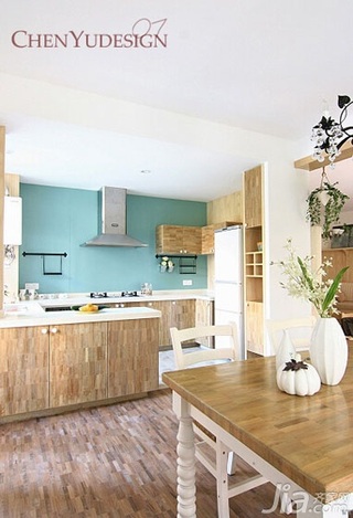 陈禹简约风格公寓经济型120平米厨房橱柜设计
