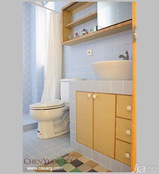 陈禹简约风格公寓经济型120平米卫生间洗手台效果图