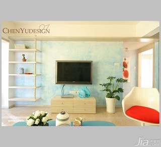 陈禹混搭风格公寓经济型80平米客厅沙发图片