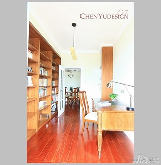 陈禹美式乡村风格公寓经济型140平米以上书房书桌效果图