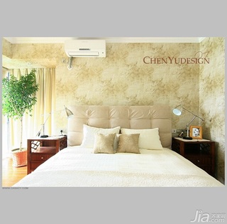 陈禹美式乡村风格公寓经济型140平米以上卧室床图片