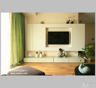 陈禹简约风格公寓经济型100平米客厅沙发效果图