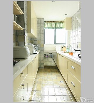 陈禹简约风格公寓经济型100平米厨房橱柜设计图