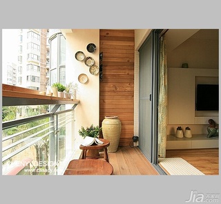 陈禹简约风格公寓经济型100平米阳台装修图片