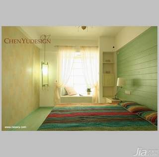陈禹混搭风格公寓经济型100平米卧室飘窗床图片