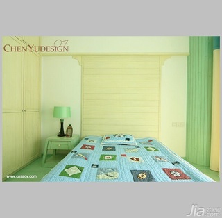 陈禹混搭风格公寓经济型100平米卧室床图片