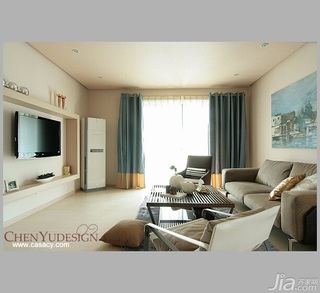 陈禹简约风格公寓经济型120平米客厅沙发效果图