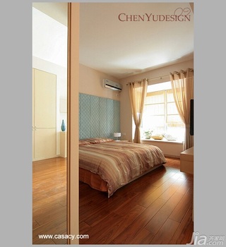 陈禹简约风格公寓经济型120平米卧室飘窗床图片