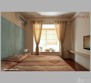 陈禹简约风格公寓经济型120平米卧室飘窗床效果图