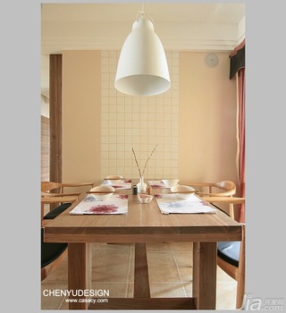 陈禹简约风格公寓经济型130平米餐厅餐桌图片