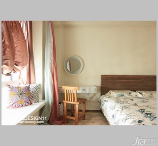 陈禹简约风格公寓经济型130平米卧室飘窗床效果图