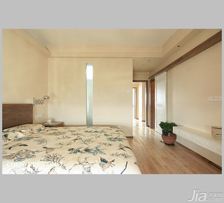 陈禹简约风格公寓经济型130平米卧室床效果图