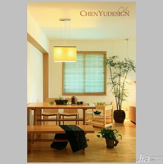 陈禹日式风格公寓经济型110平米餐厅餐桌图片