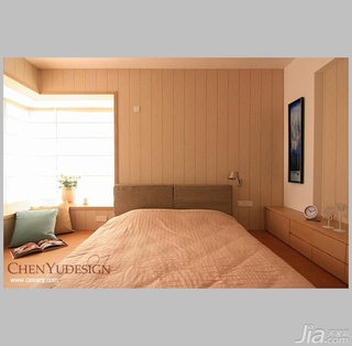 陈禹简约风格四房富裕型140平米以上卧室飘窗床图片
