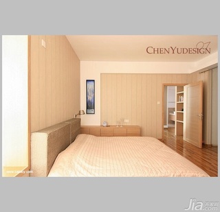 陈禹简约风格四房富裕型140平米以上卧室床图片