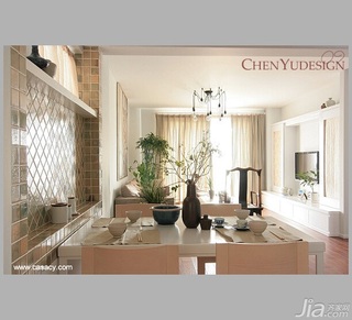 陈禹中式风格公寓经济型110平米餐厅餐桌效果图