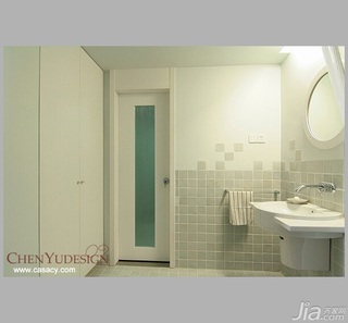 陈禹中式风格公寓经济型110平米卫生间洗手台图片