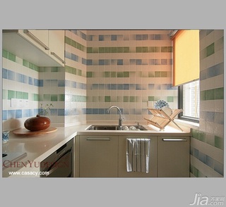 陈禹中式风格公寓经济型110平米厨房橱柜设计图纸