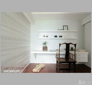 陈禹中式风格公寓经济型110平米书房书桌效果图