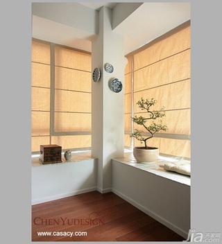 陈禹中式风格公寓经济型110平米卧室飘窗装修效果图