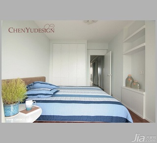 陈禹中式风格公寓经济型110平米卧室床效果图