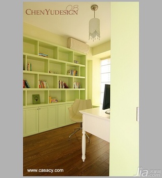 陈禹简约风格公寓经济型140平米以上书房书桌图片