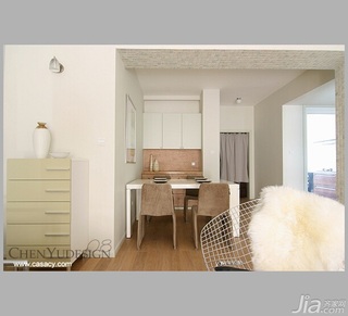 陈禹简约风格公寓经济型110平米客厅餐桌图片