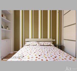 陈禹简约风格公寓经济型110平米卧室床图片