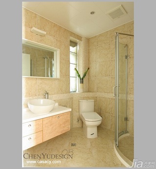 陈禹简约风格公寓经济型110平米卫生间洗手台图片