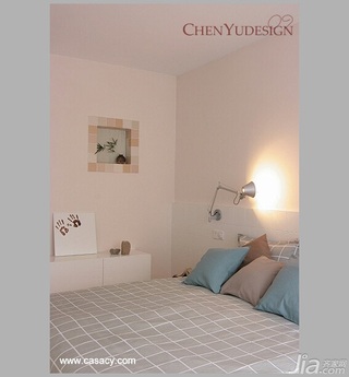 陈禹简约风格公寓经济型100平米卧室床图片