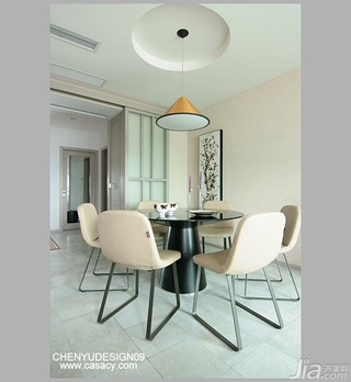 陈禹简约风格公寓经济型140平米以上餐厅餐桌效果图