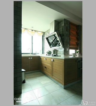陈禹简约风格公寓经济型140平米以上厨房橱柜定制