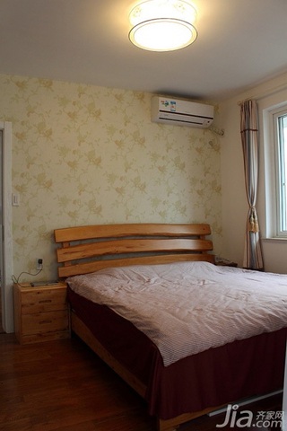 混搭风格小户型经济型40平米卧室卧室背景墙壁纸图片