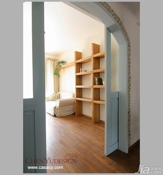 陈禹混搭风格公寓经济型130平米书房书架图片