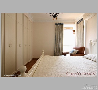 陈禹混搭风格公寓经济型130平米卧室床图片