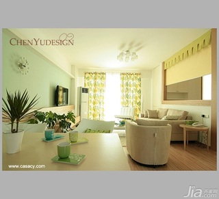 陈禹简约风格公寓经济型110平米客厅沙发效果图