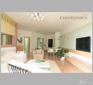 陈禹简约风格公寓经济型110平米客厅沙发效果图