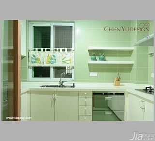 陈禹简约风格公寓经济型110平米厨房橱柜图片