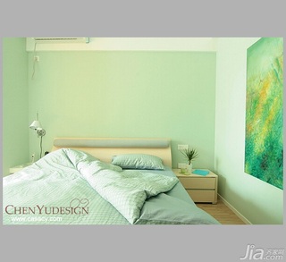 陈禹简约风格公寓经济型110平米卧室床效果图