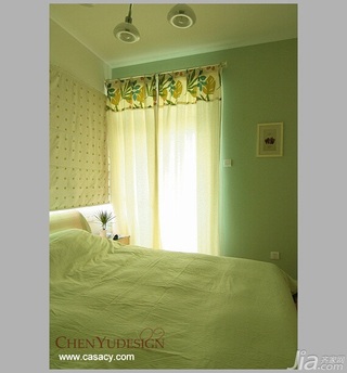 陈禹简约风格公寓经济型110平米卧室床效果图