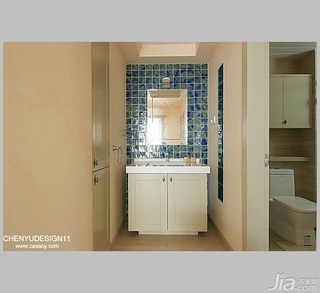 陈禹简约风格公寓经济型140平米以上卫生间洗手台效果图