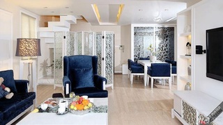 木水loft风格复式奢华富裕型客厅吊顶沙发图片