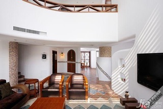 木水混搭风格别墅唯美富裕型140平米以上客厅沙发效果图