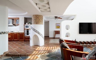 木水混搭风格别墅富裕型140平米以上客厅沙发效果图