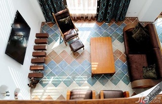 木水混搭风格别墅唯美富裕型140平米以上客厅沙发效果图