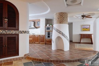 木水混搭风格别墅富裕型140平米以上厨房橱柜安装图